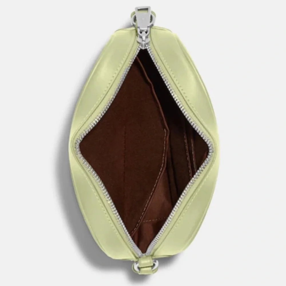 NEW! COACH Mini Jamie Camera Bag In Signature Canvas - Silver/Khaki/Pale Lime - Picture 8 of 16